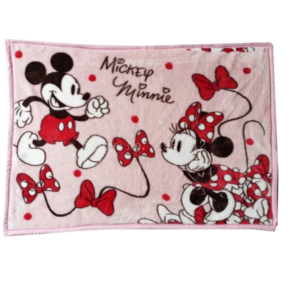 

Disney Cartoon Cute Minnie Mickey Mouse Children Birthday Gift Soft Flannel Blankets Babies Swaddle Wrap 70x100cm for Kids Pet