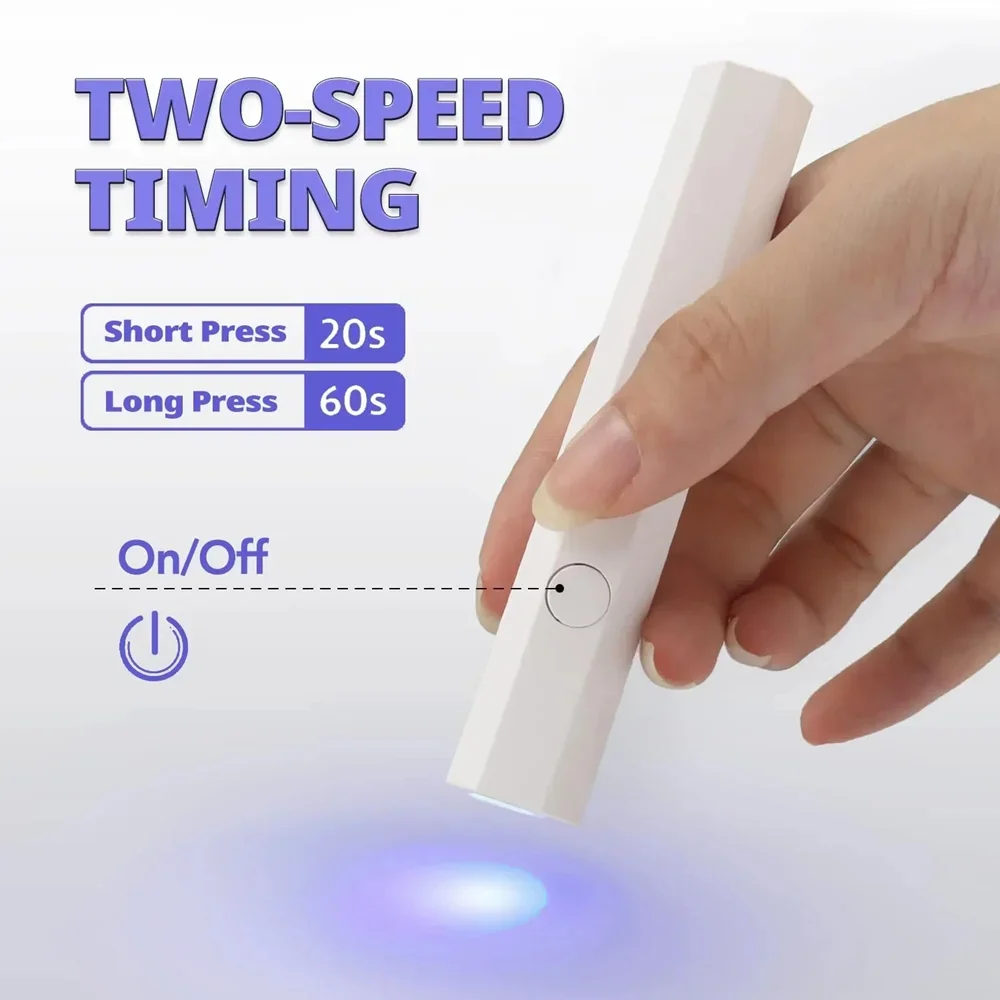 CNHIDS Portable Salon Quick Dry USB Nail Dryer Machine Home Phototherapy Tools Professional UV LED Nail Lamp Mini Flashlight Pen 2