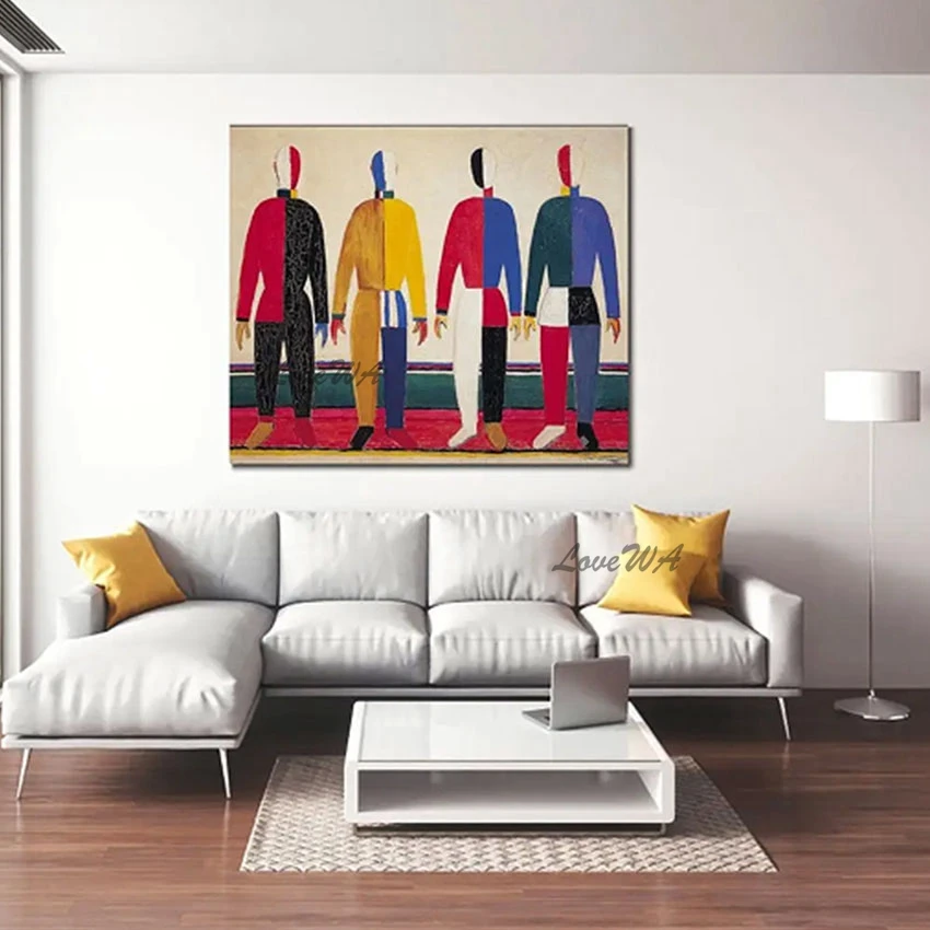 

Home Designs Decorations Abstract Modern Figure Painting Frameless Hand Painted Acrylic Artwork Wall Art Pictures For Hotels