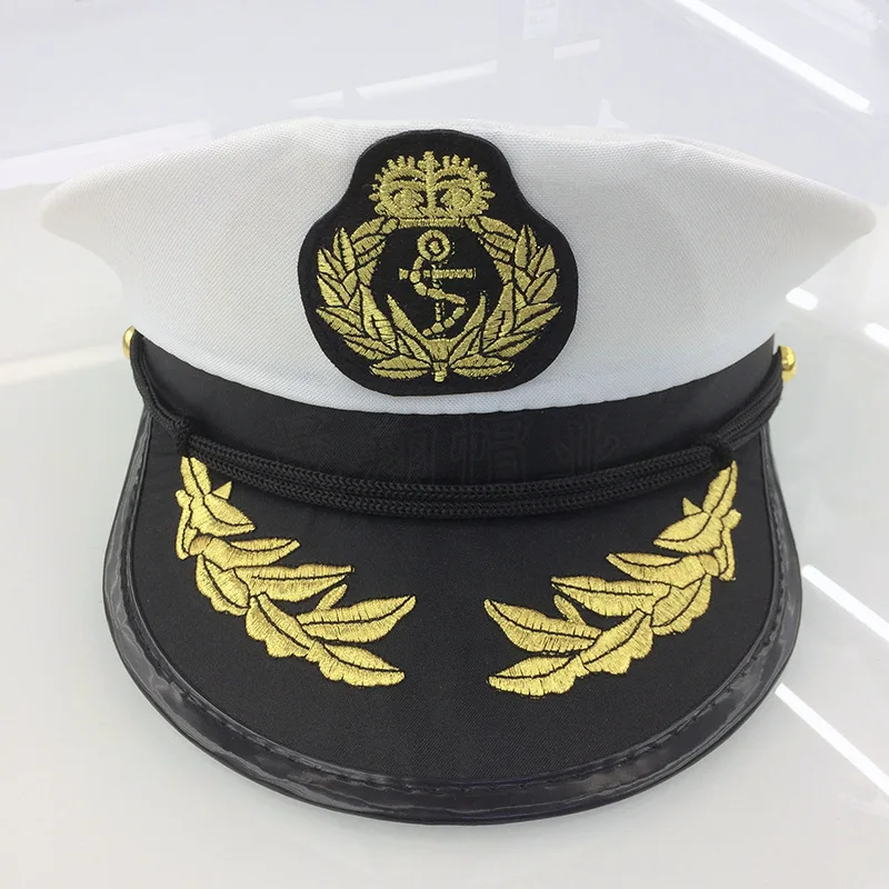 

Military Cap Party Play Accessories Outdoor Flat Cap Men White Children Flight Cap Air Force Performance Big Cap Free Shipping