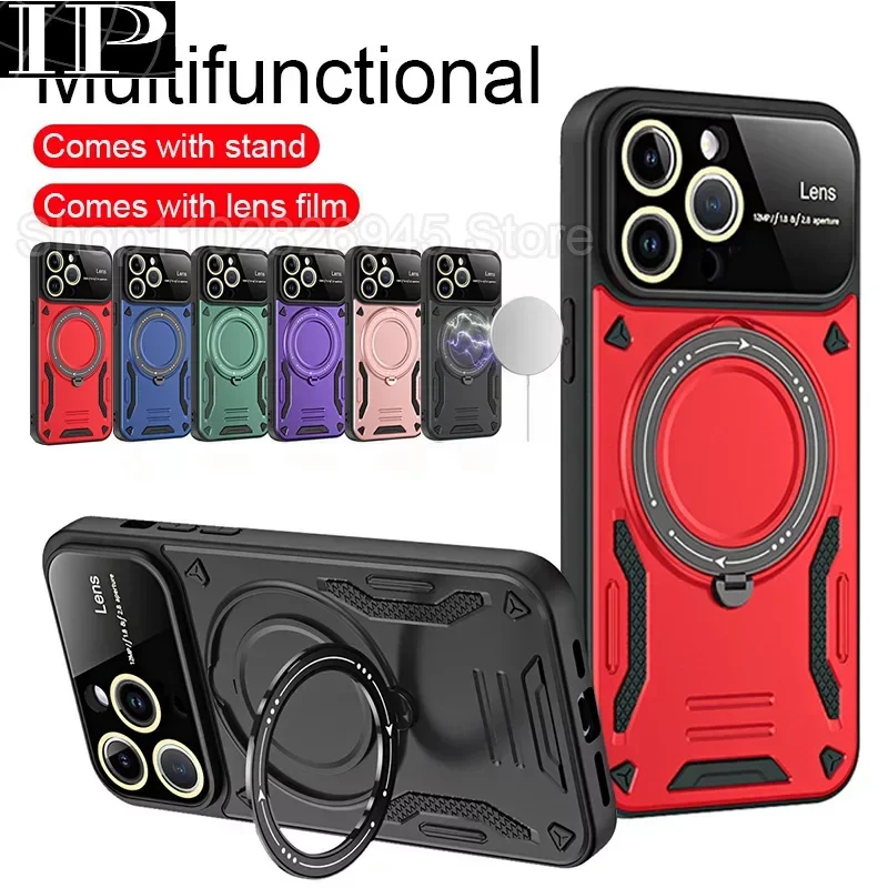 

С подставкой поставляется чехол для телефона IPhone 15 Pro Max 14 13 12 11 Xr Xs SE2/SE3 Защитная Противоударная задняя крышка