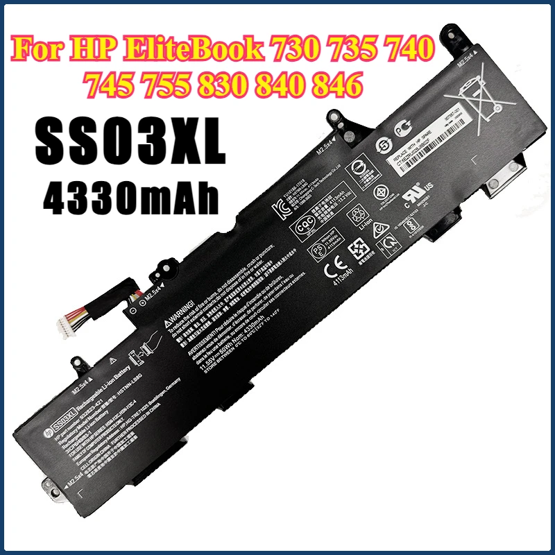 Laptop Battery SS03XL for HP EliteBook 730 735 740 745 755 830 840 846  ZBook 14u G5 HSN-I12C HSN-I13C-4 HSN-I13C-5
