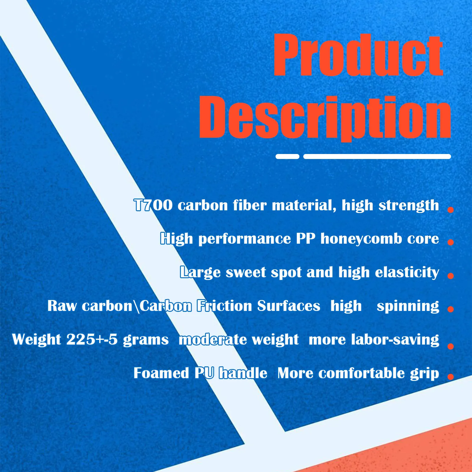 

Весло pickleball t700 углеродное волокно графит текстурированная углеродная фрикционная поверхность сырье углеродное CFS 16 мм гоночная профессиональная модель