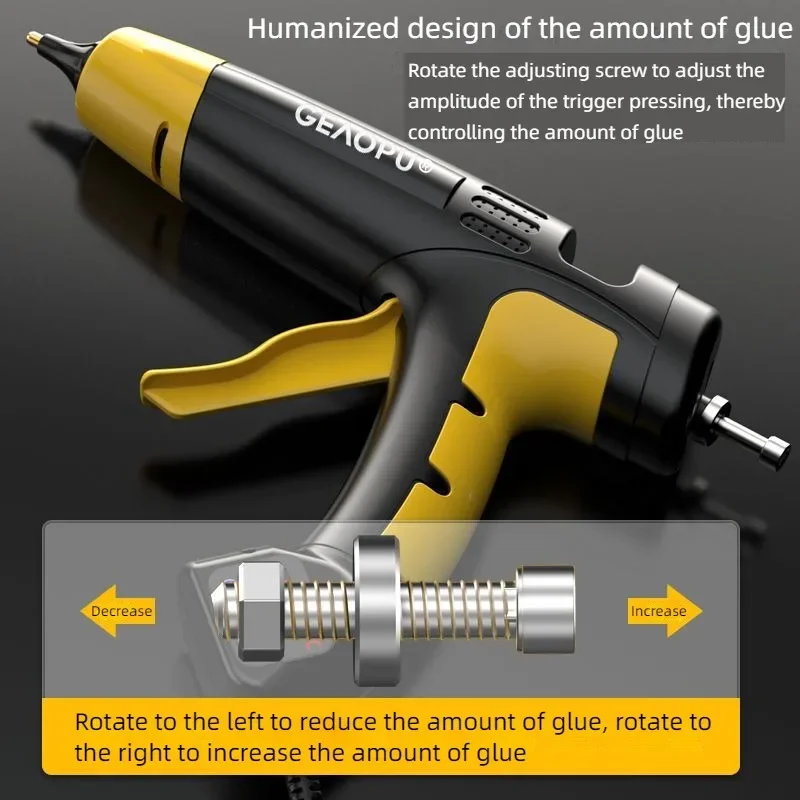 Hot Melt Glue Gun Tool, AC Plug 220V, 110V, 10W, Low Voltage, High Viscosity, 7mm Glue Stick, Household Tool, DIY Power Tools