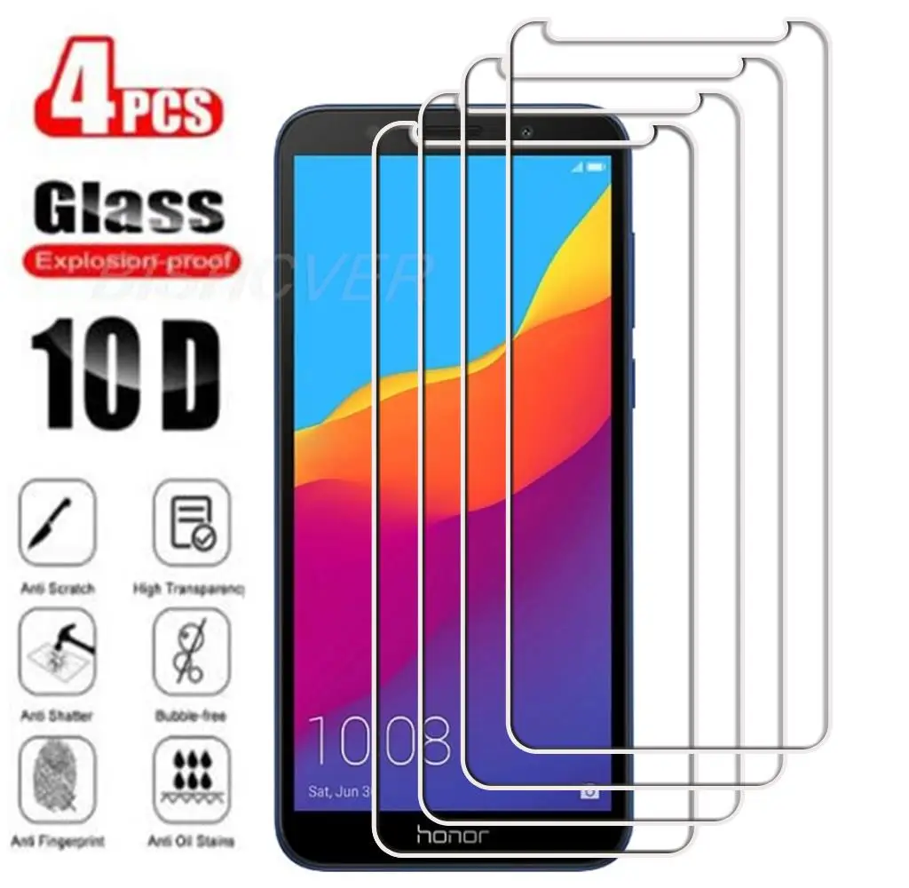 

Закаленное стекло для Huawei Honor 7A 5,45 дюйма, 4 шт., Honor 7S Play7, DUA-TL00 L22, L12, AL00, LX3, защитная пленка для экрана, защитное стекло, пленка 9H