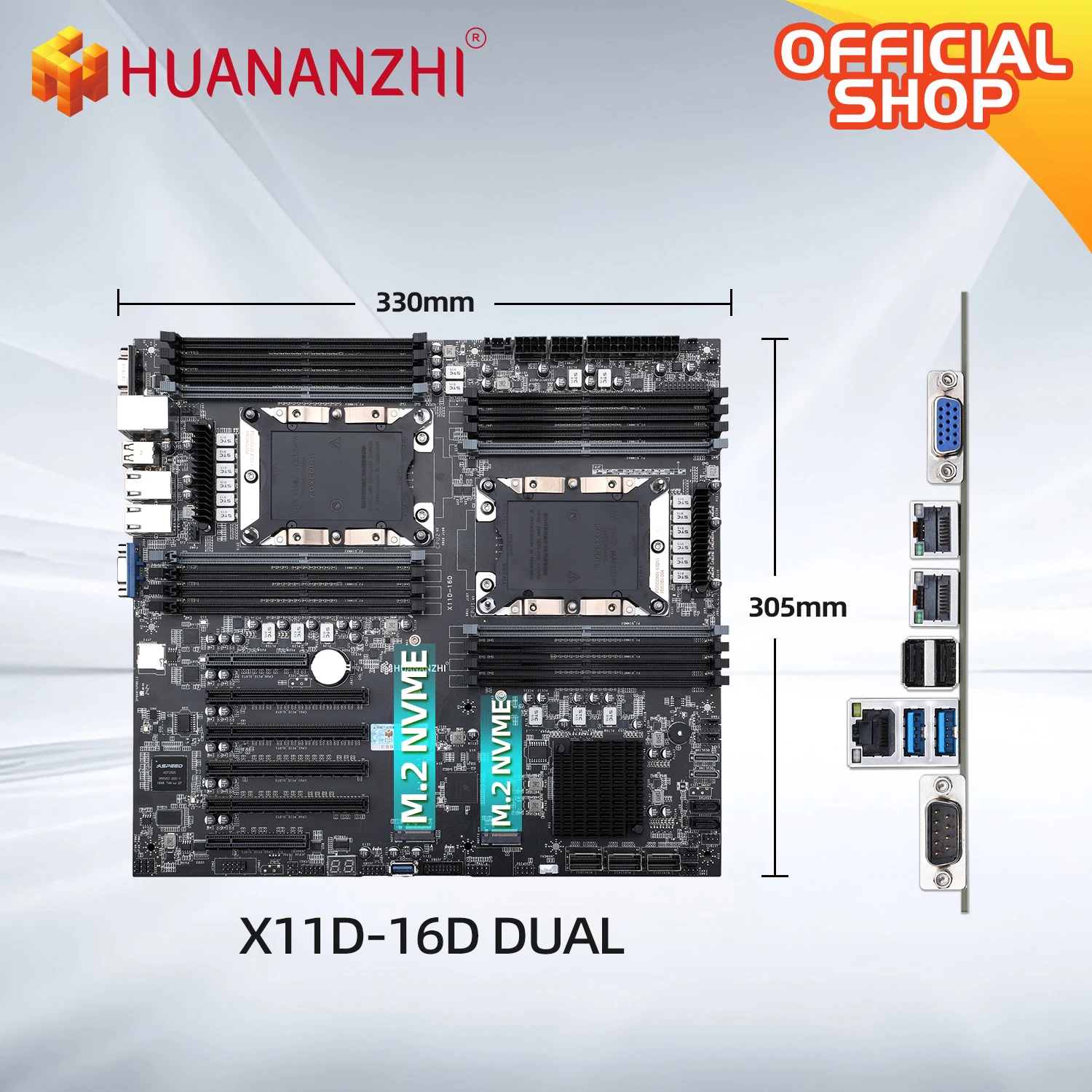 HUANANZHI X11D 16D LGA 3647 XEON X11D Motherboard support Intel