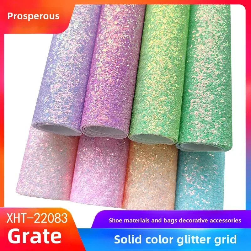 Shiny Glitter Leather Fabric Jewelry Decoration Stage Bag Handbag Women's Fashion Accessories Pure Color Golden Powder Flash
