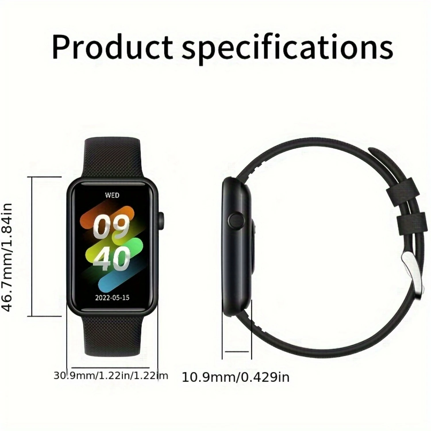 Top-Notch SmartWatch with Smart Black Fitness Tracker and Make/Answer Call Functionality for Men and Women. 1.57'' Smart Activit