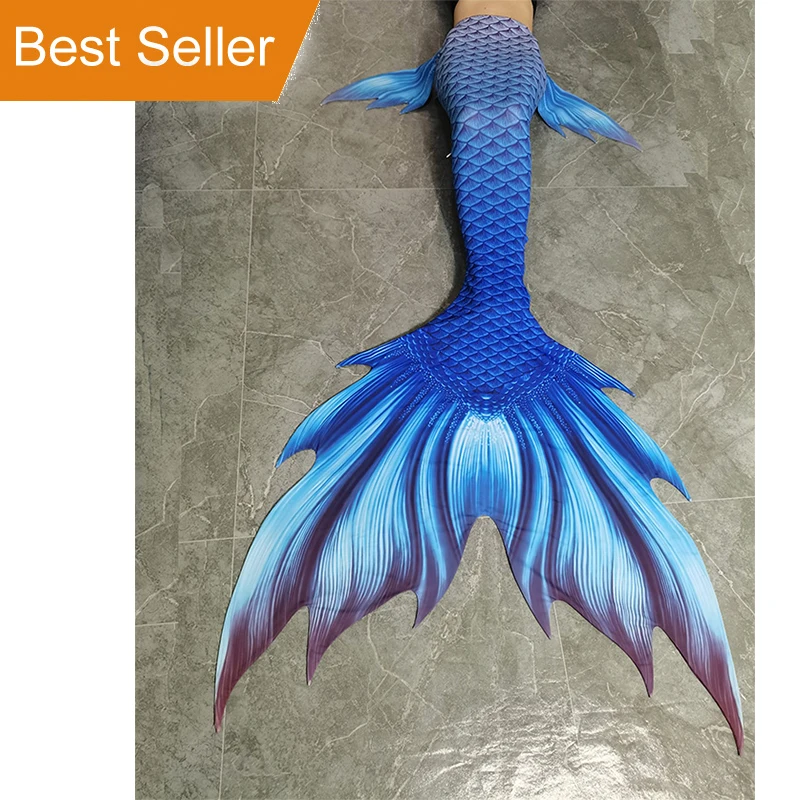 

New Design Blue Colour SKins Tail Mermaid For Customized Size With High Quality With Swimming and Diving Monofin Fin Flipper