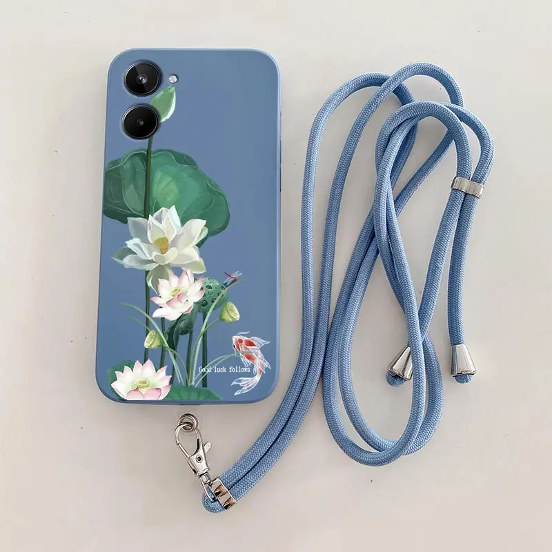 Elegant Lotus Silicone Phone Case - Stylish and Durable Cover