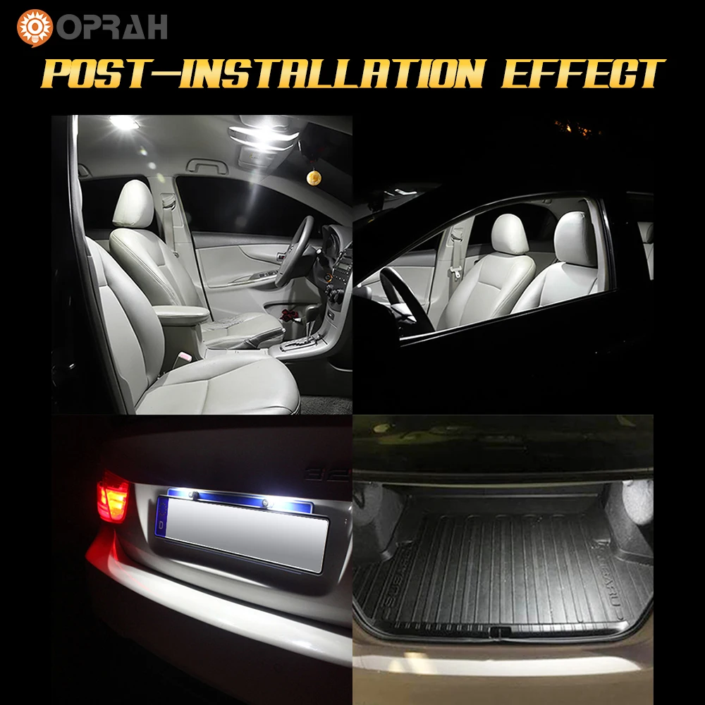 4x 41mm C5W C10W LED 7020 8SMD CANBUS White Festoon Car Interior Dome Map  Light