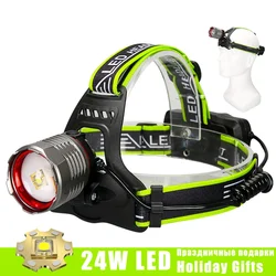 High Power Led 100w Sea Fishing Headlamp Helmet Night Front Lights Car Headlight Hunting Smart 18650 Battery Outdoor Camping