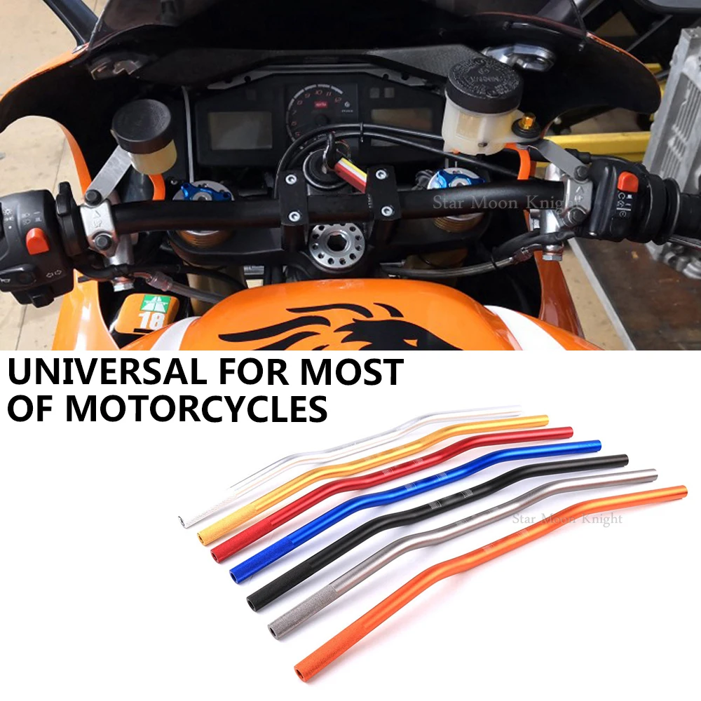 

Handlebar 1-1/8" Motocross Motorcycle Handlebar Kit Black Adjustable Fat Bar Clamps 28mm 720mm For Pro Taper CRF KLX