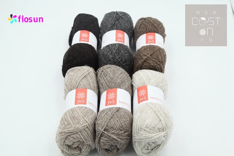 Jamieson & Smith 슈프림 점퍼 무게 100% 울 - 셔틀랜드, 50g 172m. 부드럽고 매끄럽게 꼬인 가벼운 양말사