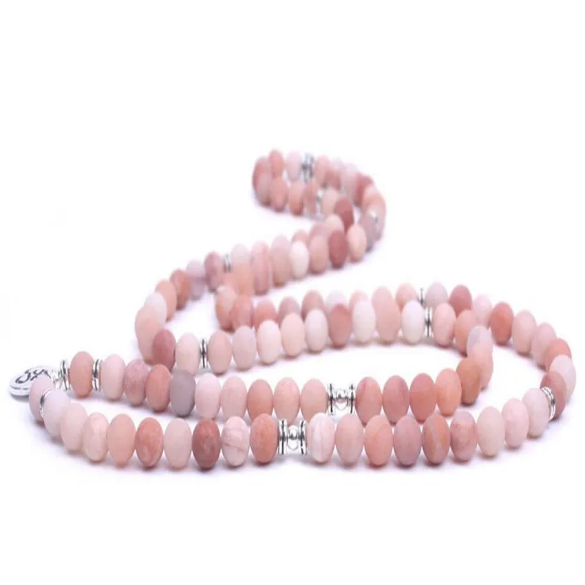 

8 мм Sunstone драгоценный камень 108 искусственный Браслет 3D подвеска официальный очаровательный женский экологически чистый подарок Штабелируемый классический подростковый