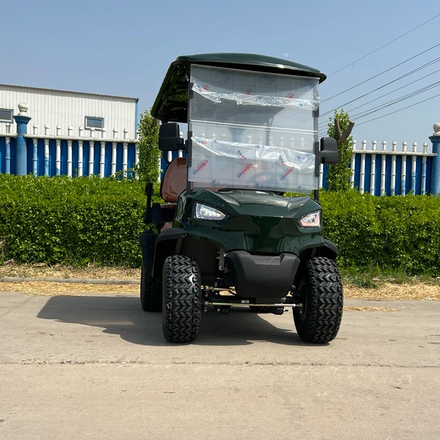 48V 60V 72V Lithium Battery Powered 4 Passenger Seats Electric Utility Cargo Golf Cart Truck with Long Range