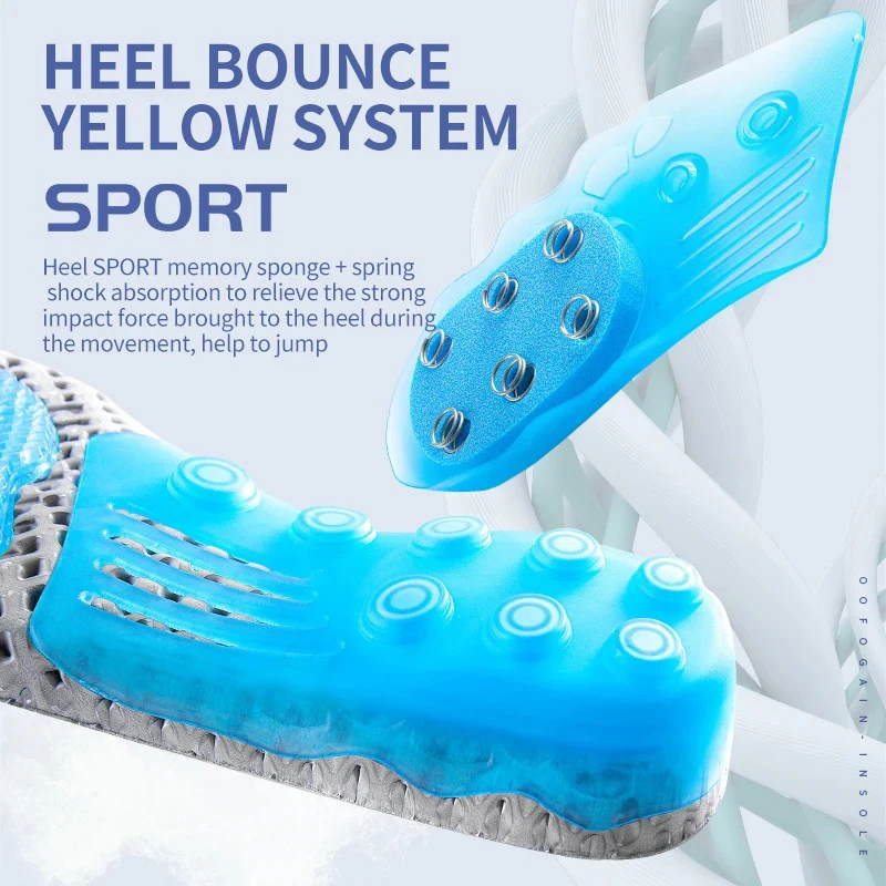 Spring Silicone Gel Insoles Orthopedic Flat Foot Health Sole Pad For Shoes Insert Arch Support Pad For Plantar Fasciitis