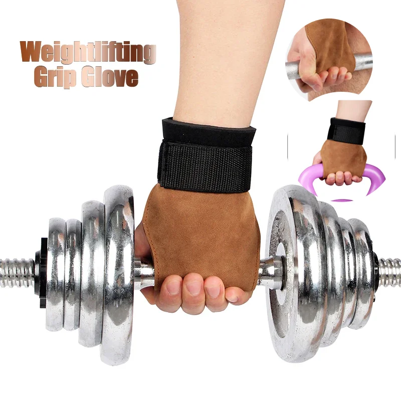 

Gym Gloves Wrist Exercise Grip Straps Fitness Gloves Hand Straps Anti-Skid for Dumbbell Kettlebell Weights Barbell Equipment