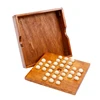 Marble Solitaire Board Game Wood Single Player Chess IQ Logic Challenges for Adults Kids Great Idea For Travel Party Family Fun 3