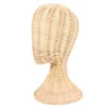 Rattan Hat Display Stand Mannequin Cap Holder Model Head Beige Heads for Hats Photography Baby 1