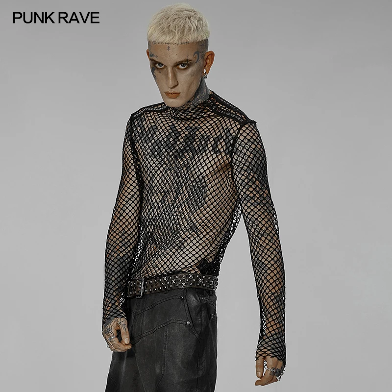 Punk Long Sleeve T-shirt | Long Sleeve Slim Men | Rave Men's