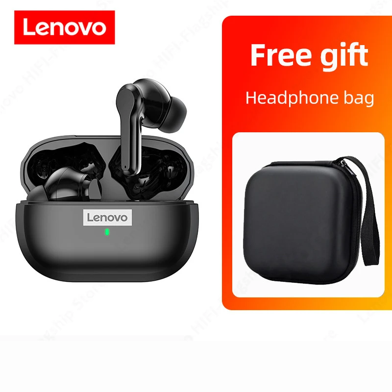 Original Lenovo LP1S TWS Bluetooth Earphone Sports Wireless Gaming Headset Stereo Earbuds HiFi Music With Mic Waterproof Earbuds noise cancelling headphones Earphones & Headphones