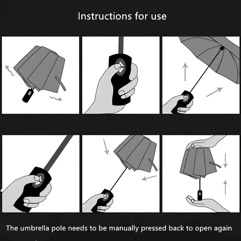 1pc Automatic Umbrella, Reinforced 24-Bone Umbrella,Strong And Durable Wind-resistant Umbrella, Anti-UV Sunscreen Umbrella