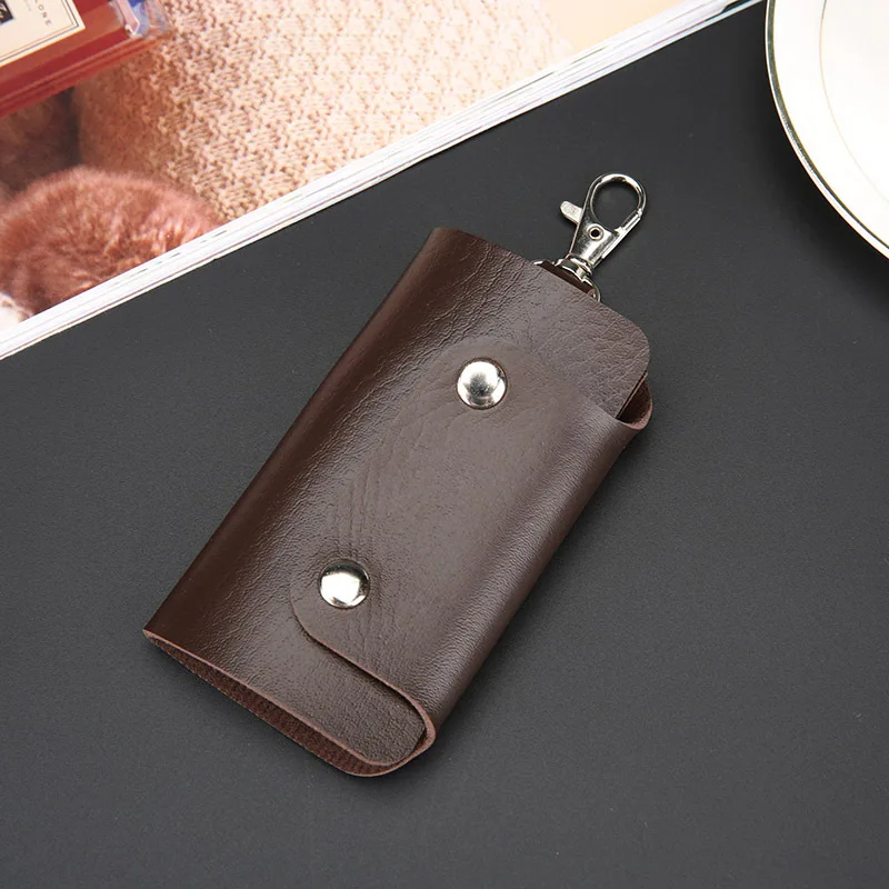 Portafogli per chiavi per auto Donna Coppie Portachiavi con cerniera Portaoggetti Mini portatile Multifunzione Semplice Protezione solida Classico unisex  1524