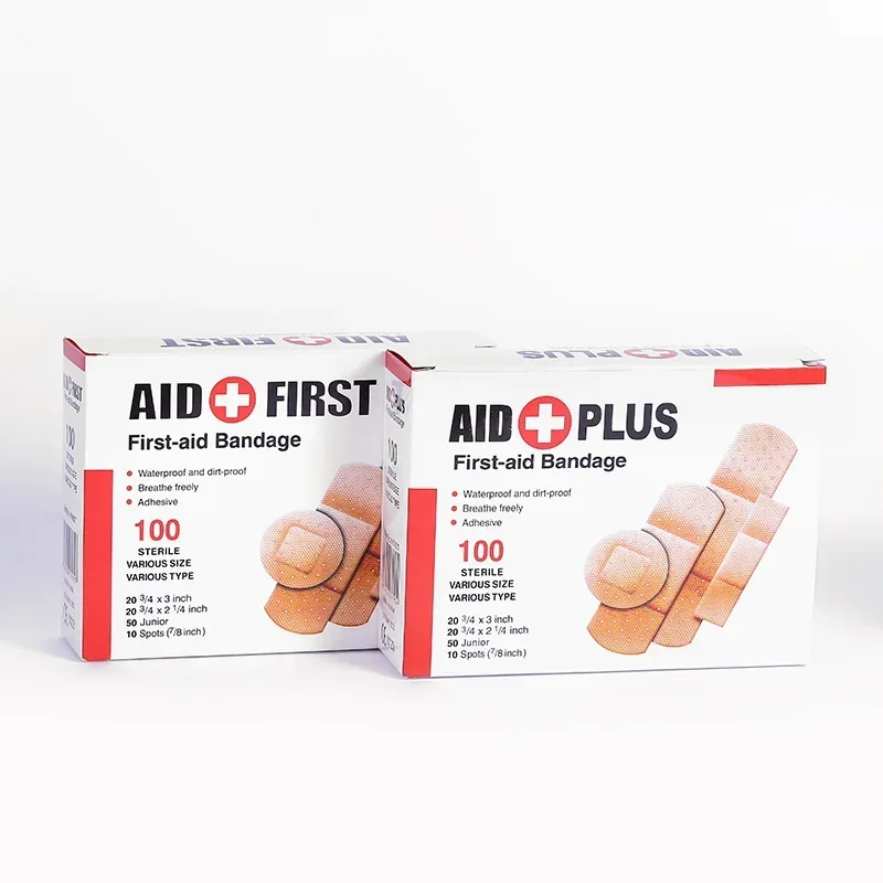 baby bandage waterproof breathable adhesive plaster hemostasis wound sticker dressing band Aid for children 100pcs/set