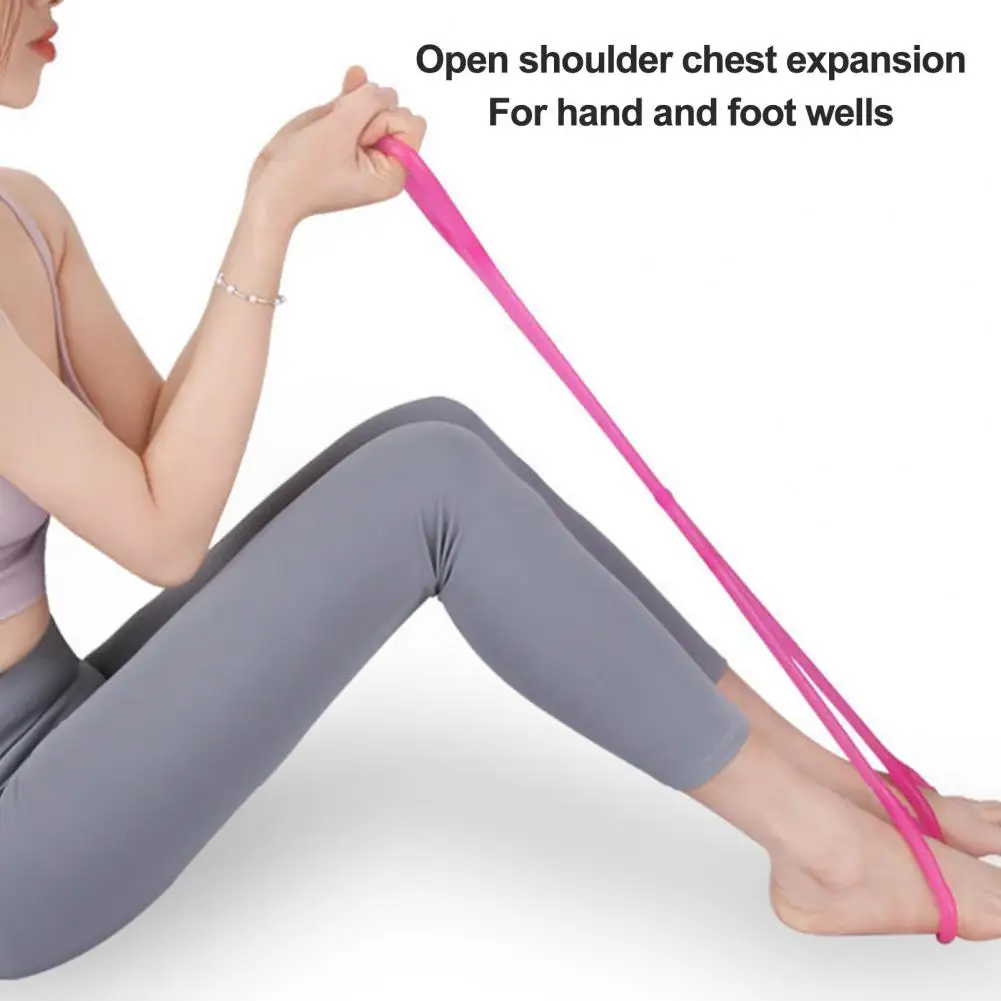 

Chest Expansion Resistance Band Elastic Tpe 8-figure Resistance Band for Yoga Pilates Stretching Exercise Soft for Arm for Women