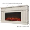 60” Electric Fireplace TV Stand for TVs up to 60 inches, Adjustable Shelves and Hidden Storage, TV Stand for Living Room 3
