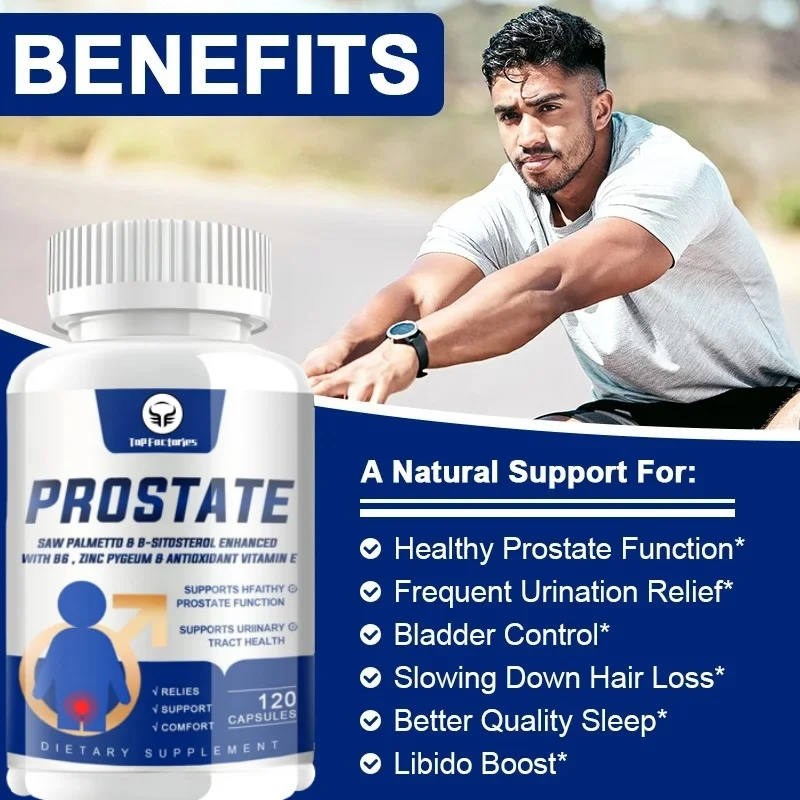 Saw Palmetto Strength Capsules Specifically Designed for Supporting Prostate and Urinary Function