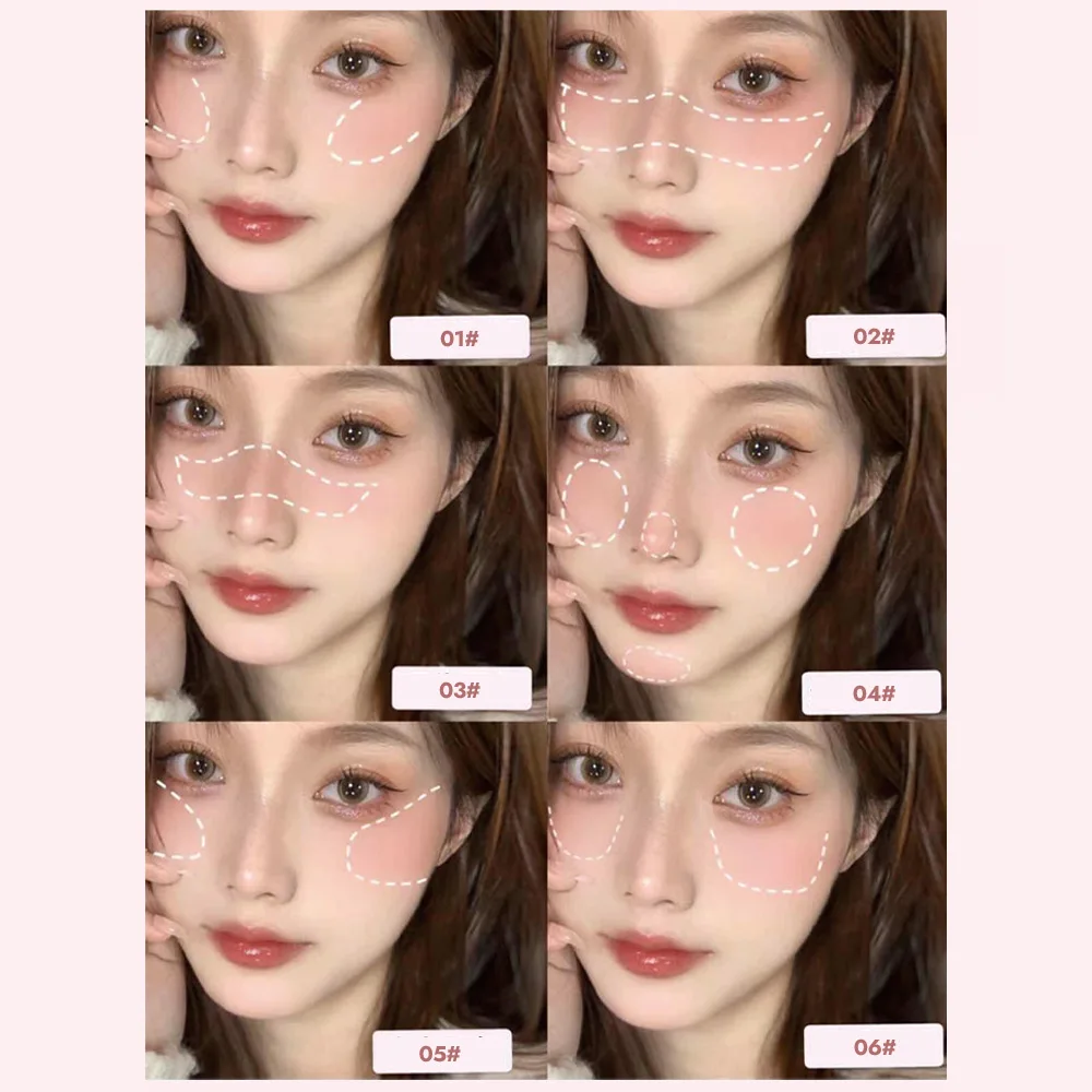 Airy Blush Clay Pigmented Powdery Cream Blusher DaimAnpu Long-Lasting Tender Look Uplifting Color Matte Girlish Blush 5