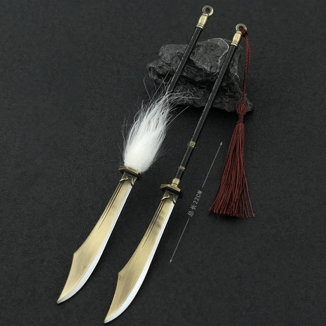 Naraka:Bladepoint Weapon Katana Melee Gale's Edge Game Keychain Swords  Butterfly Knife Katana Justina Gu Weapon Model Gift Toys - AliExpress