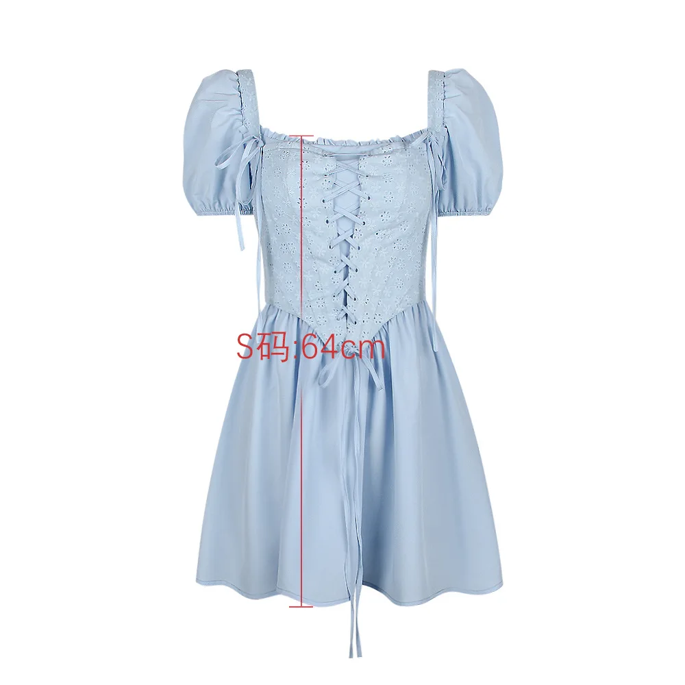 Geek Bar Thc Price Light Blue Textured Dot Smocked Square Neck Chiffon  Maternity Dress  PinkBlush Summer Blue Square Neck Dress Casual Holiday  Detachable Puff Sleeve Corset Dress Mini Elegant Women Party