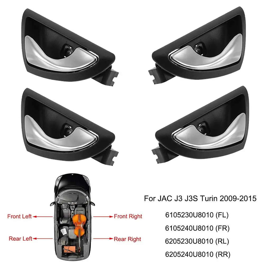 1Pc Left/Right Side Car Inner Handle For Jac J3 J3s Turin 2009-2015 6105230U8010 Car Accessories Interior Door Knob Replacement 5