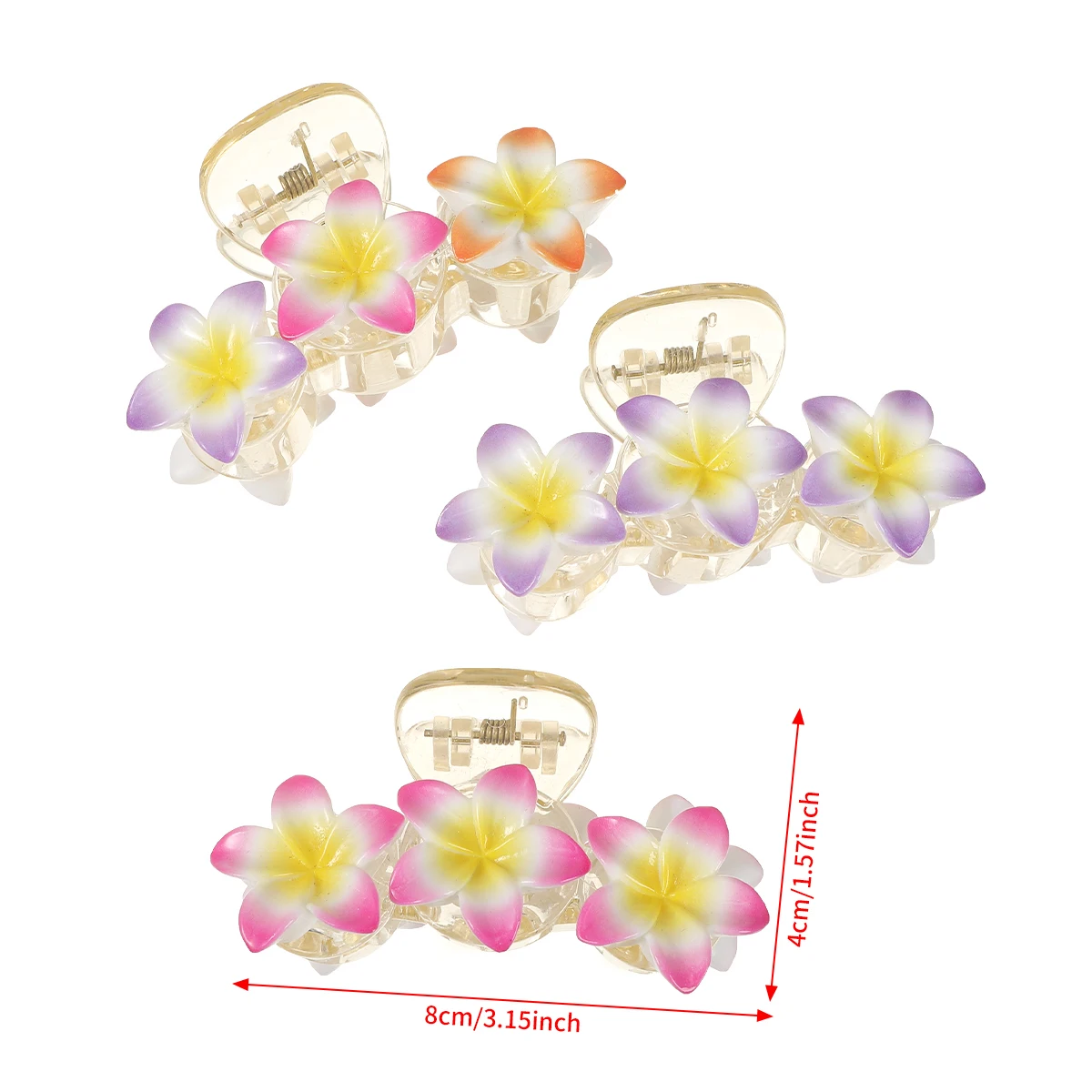 Korean Flower Hair Claws Clamps For Women Small Crab Hair Clips Girls Wash Face Hair Accessories Hairpins Fashion Hair Crab