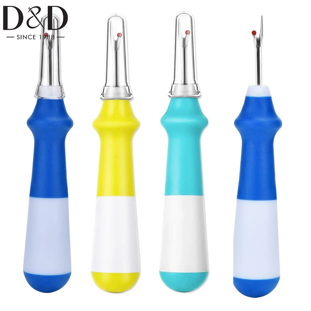  Seam Ripper, Stitch Eraser Thread Cutter with 4pcs Detachable Seam  Ripper Heads Thread Remover for Sewing Crafting Removing Embroidery Hems  Sewing Tools