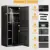 Large Digital Gun Safe for Rifles and Pistols with Silent Alarm, Adjustable Shelf, Gun Rack, and LED Light - Home and Shotgun St 3