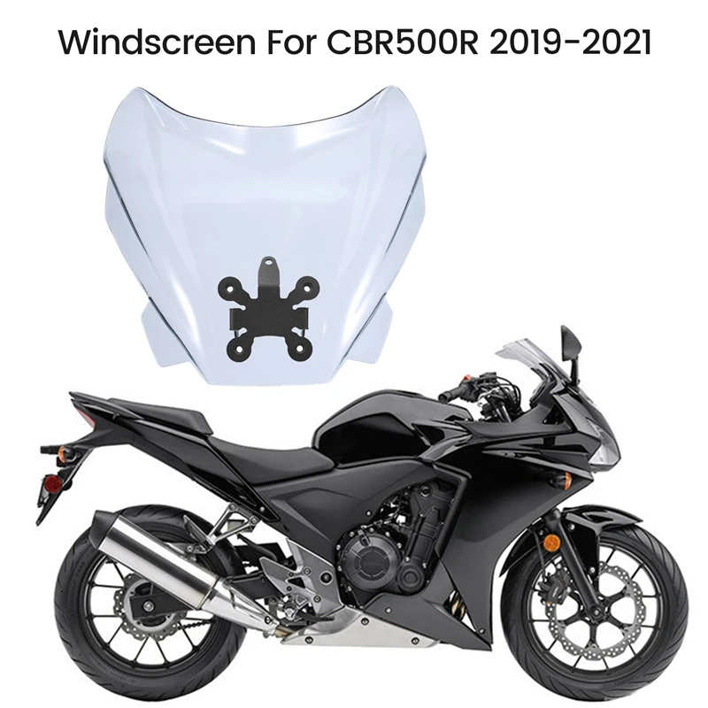 투명 그레이 오토바이 윈드 스크린, 디플렉터 윈드 실드, 혼다 CB650R 2019-2021 용