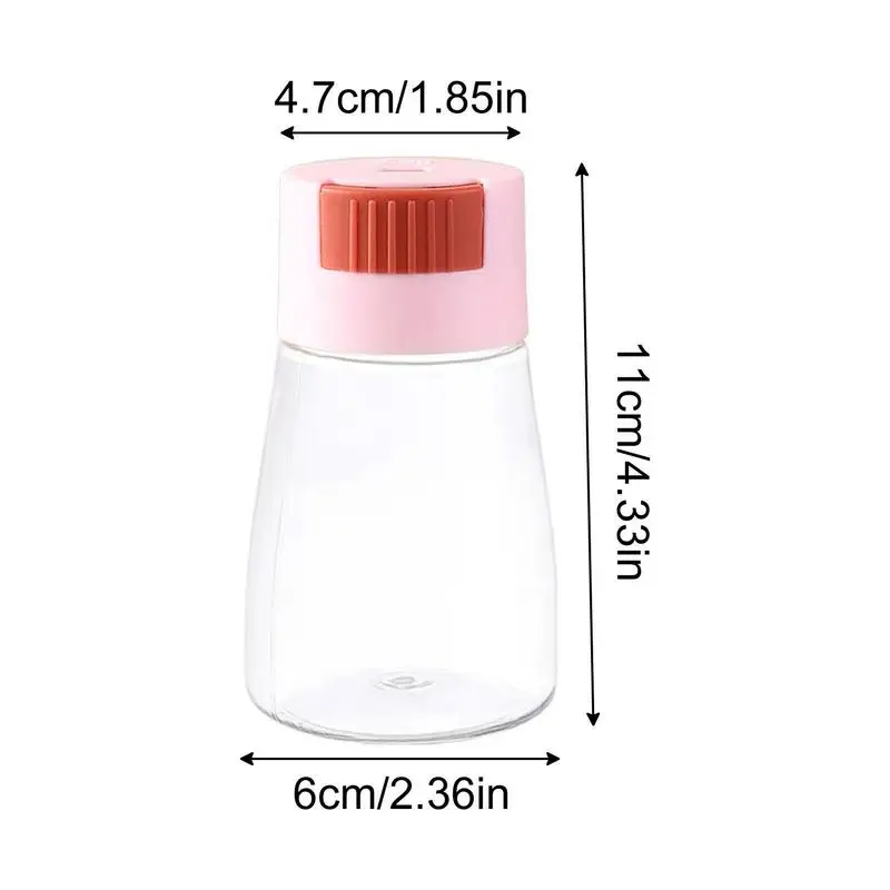 Spice Shaker Spice Shaker Set Quantitative salt shaker control salt shaker jar sprinkle tool Dust-proof Seal Transparent Kitchen seasoning bottle