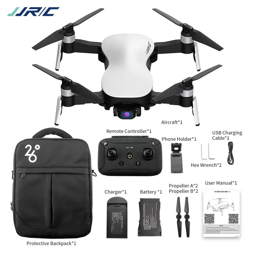 dji phantom 3 advanced remote JJRC X12 Wifi Brushless Motor 4K HD Camera GPS Dual Mode Drone FPV Positioning Built-in Foldable Rc Quadcopter RTF VS JJRC X16 zl100 rc wooden quadcopter RC Quadcopter