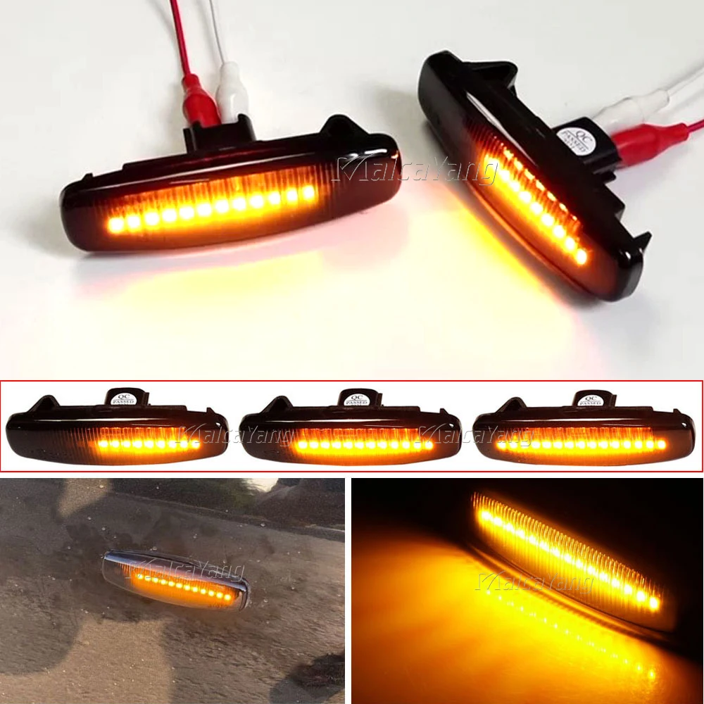 2pcs Led Dynamic Side Marker Turn Signal Lights For Infiniti Ex25 Ex35