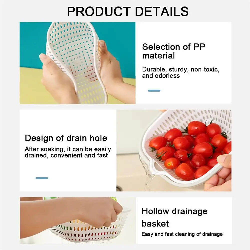 S3c5351a476c648a099136e5b5007055ba Multifunctional Kitchen Sink Strainer Basket Set Double Layer Fruit Vegetable Basket 1/6pcs Fruit Washing Basin Vegetable Drain Mallzona