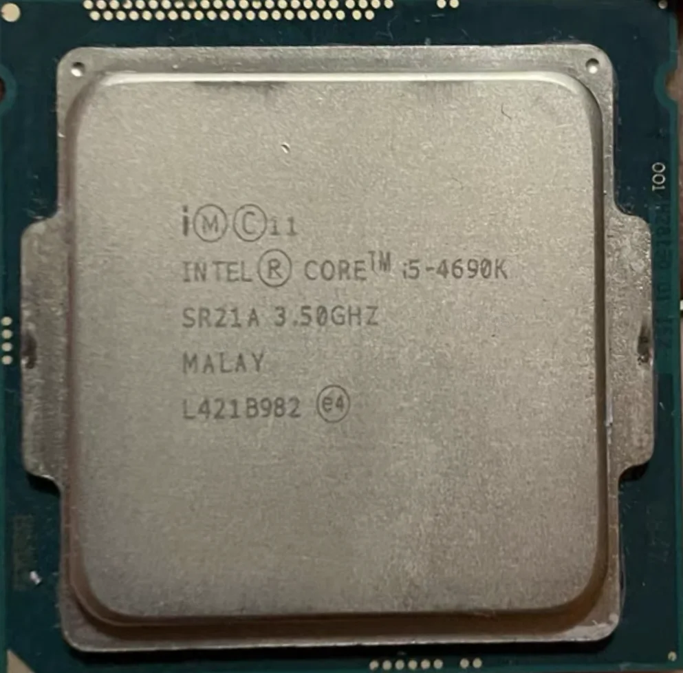 Intel Core I5-4690K I5 4690K 3.5 Ghz Usato Quad-Core Quad-Thread 88W 6M Processore Cpu Lga 1150