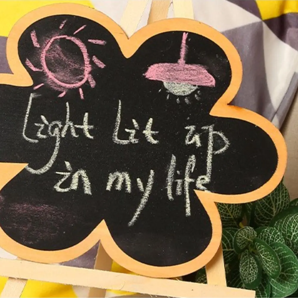 Children Painting Desk Display Writting To do List Mini Blackboard Chalkboard With Stand Reminder Board Wooden Easel