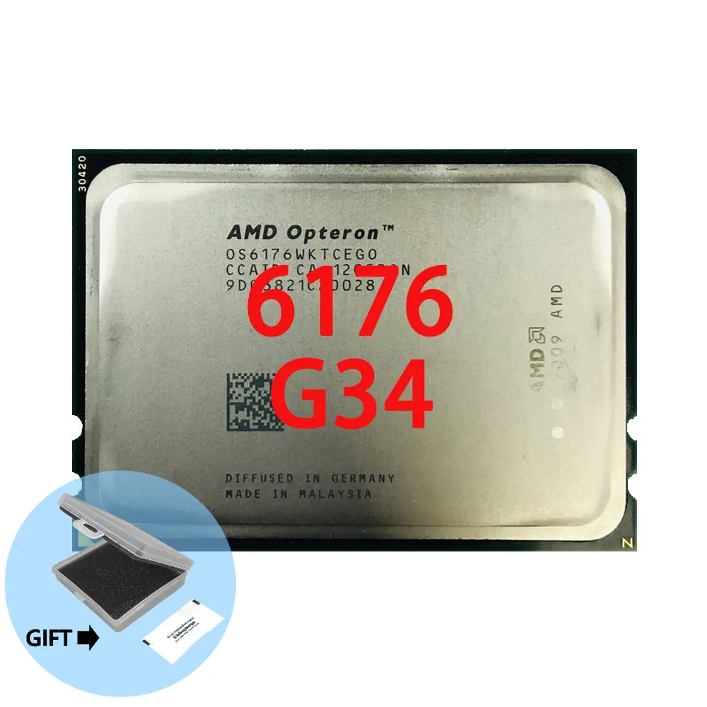 

AMD Opteron 6176 Op 6176 2.3 GHz Twelve-Core Twelve-Thread 115W CPU Processor OS6176WKTCEGO Socket G34