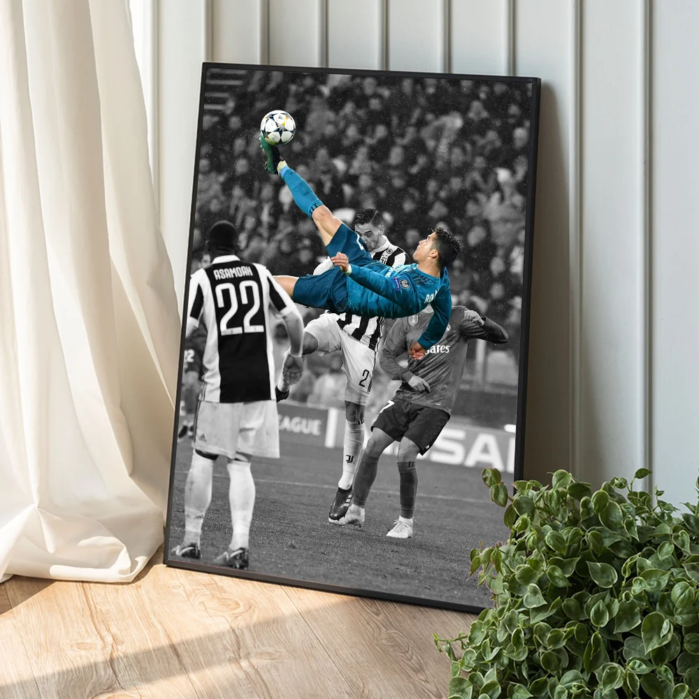 R-Ronaldo Football C-CR7 Anime Posters Sticky Fancy Wall Sticker for Living Room Bar Decoration Room Wall Decor anime poster anime stickers diy poster sticker