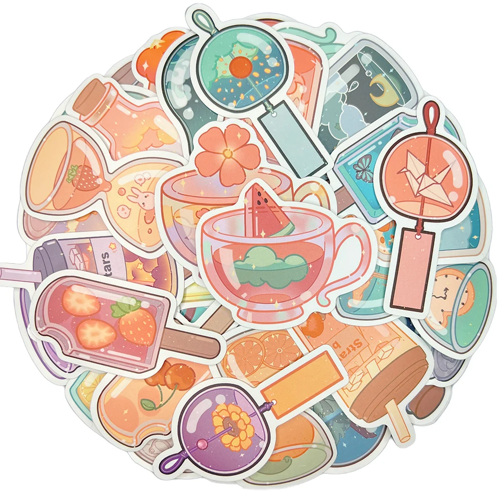 

10/30/50PCS Drink Bottle Waterproof Graffiti Sticker Aesthetic Decorative Luggage Laptop Guitar Journal Scrapbook Kids Stickers