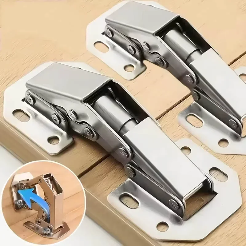 1PC 90 Degree Cabinet Hinges No-Drilling HoleHydraulic Buffer Hinge Kitchen Cabinet Cupboard Hinges Furniture Hardware 1PC 90 Degree Cabinet Hinges No-Drilling HoleHydraulic Buffer Hinge Kitchen Cabinet Cupboard Hinges Furniture Hardware